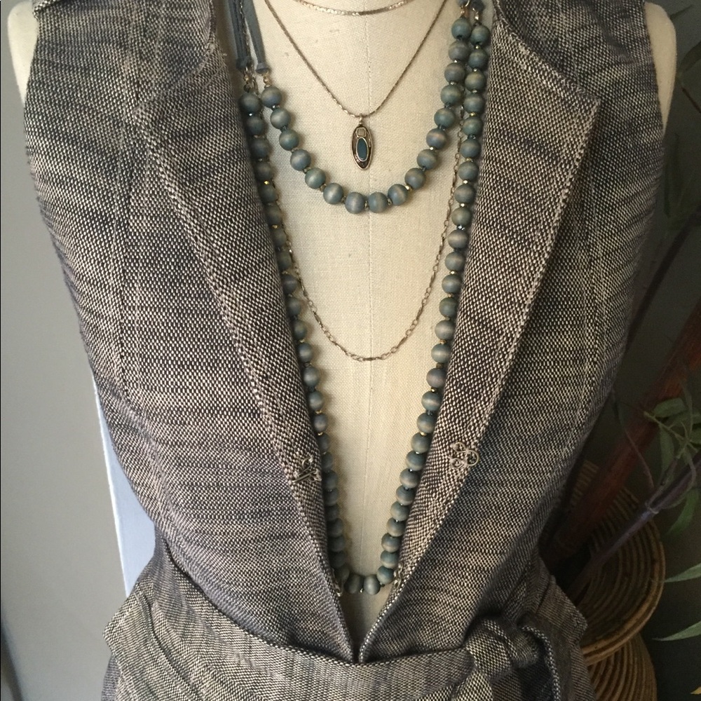 Banana republic heritage belted wrap vest